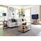 Alaterre Furniture Ryegate Natural Live Edge Solid Wood with Metal Coffee Table, Natural AWCC1120 - alternate 3